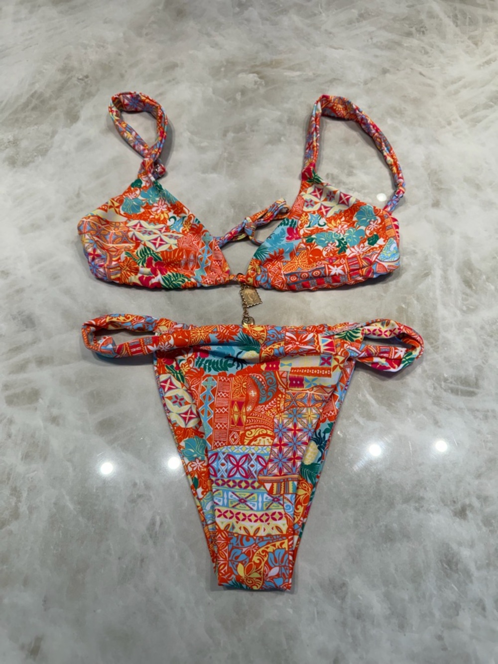 Multi colored bikini